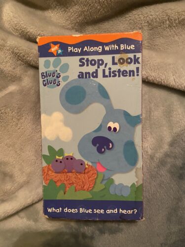 Blue S Clues Stop Look And Listen Vhs On Shoppinder