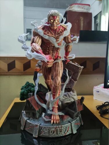 Giant Studio Attack on Titan Beast Titan Resin Statue In Stock Led Light  H42cm