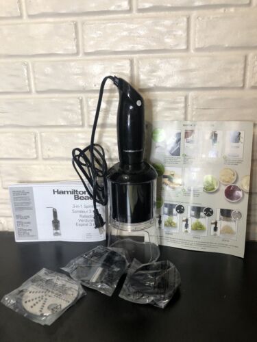 New Hamilton Beach 3-in-1 Electric Spiralizer Model #59998