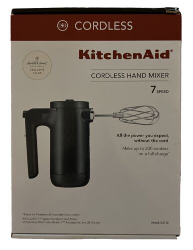 New KitchenAid 7 Speed Cordless Hand Mixer KHMB732 Magnolia Hearth & Hand  Green