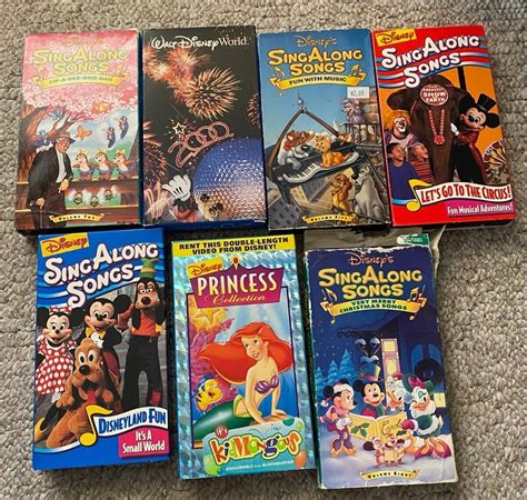 Disney sing along vhs lot on Shoppinder